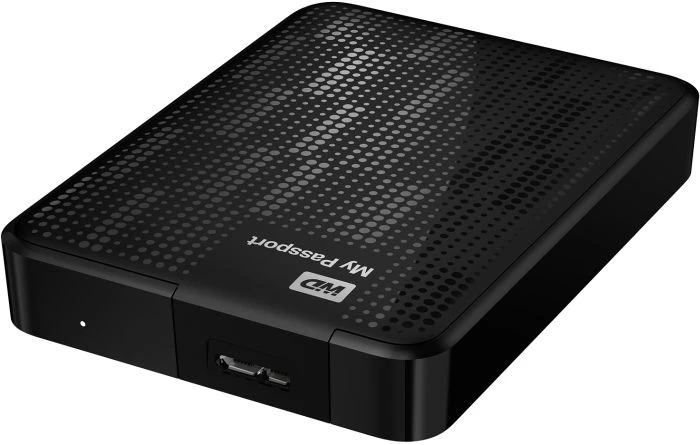 Western Digital WD My Passport schwarz 2TB, USB 3.0 Micro-B