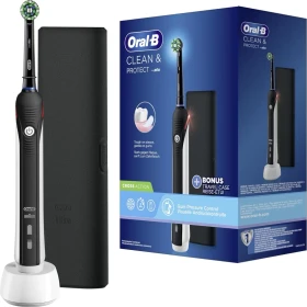 Oral-B PRO 1 Clean & Protect schwarz + Etui