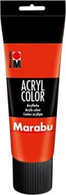 Marabu Acryl Color Acrylfarbe, zinnoberrot, 225ml