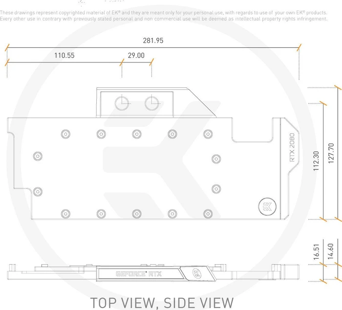 EK Water Blocks Quantum Line EK-Quantum Vector RTX RE, Copper Acetal