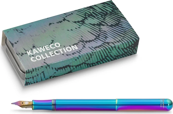 Kaweco Collection Liliput Kolibri blau/violett, rechte Hand, breit