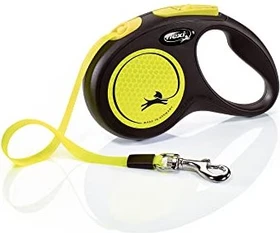 flexi New Neon S, Gurt, 5m, Neongelb