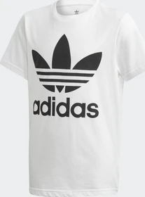adidas Trefoil T-Shirt kurzarm weiß/schwarz (Junior)