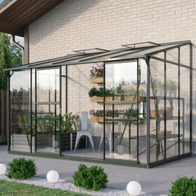 Vitavia Osiris 6500 ESG 3mm Anlehngewächshaus smaragd
