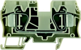 Weidmüller ZDU 10 Durchgangs-Reihenklemme, Zugfederanschluss, 10 mm², 1000 V, 57 A, dunkelbeige