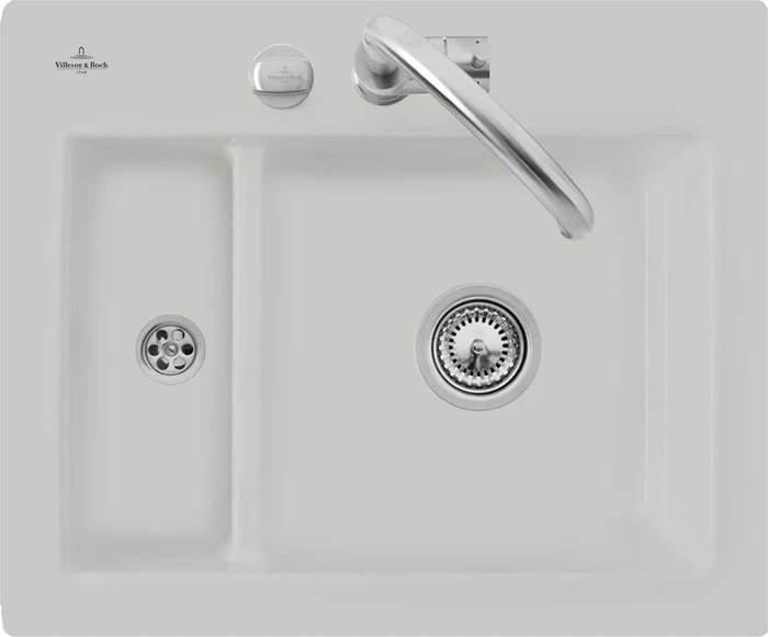Villeroy & Boch Subway 60 XM Einbau Becken reversibel mit Ablauffernbedienung steam