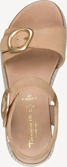 Tamaris Comfort Wide Fit camel suede (Damen)
