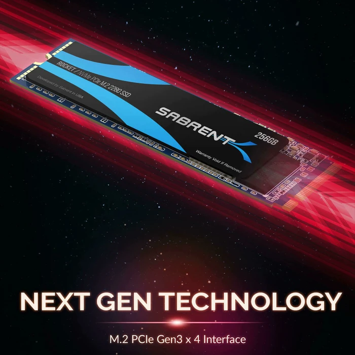 Sabrent Rocket 256GB, M.2 2280 / M-Key / PCIe 3.1 x4