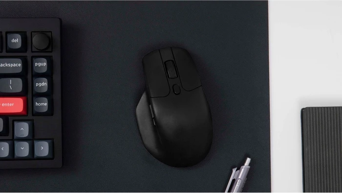 Keychron M6 Wireless Mouse schwarz, 1K PixArt 3395, USB/Bluetooth