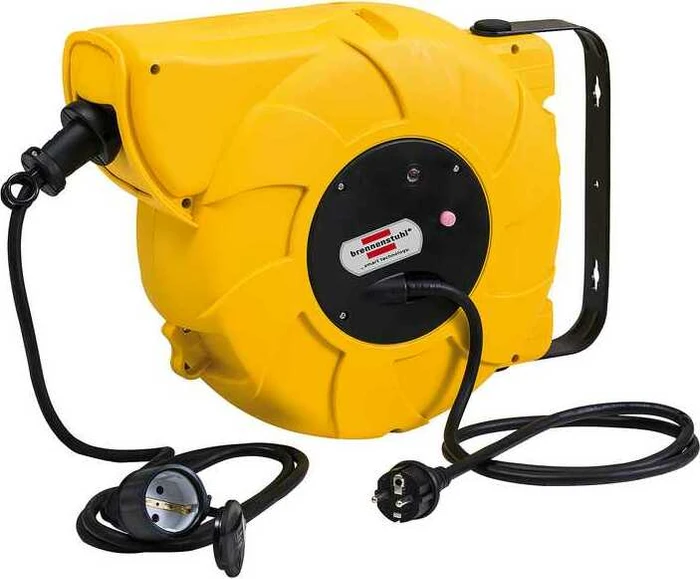 Brennenstuhl Kabeltrommel Automatik, Gerätetrommel, Schuko auf 1x Schuko, 9m, IP44, H07RN-F 3G1,5