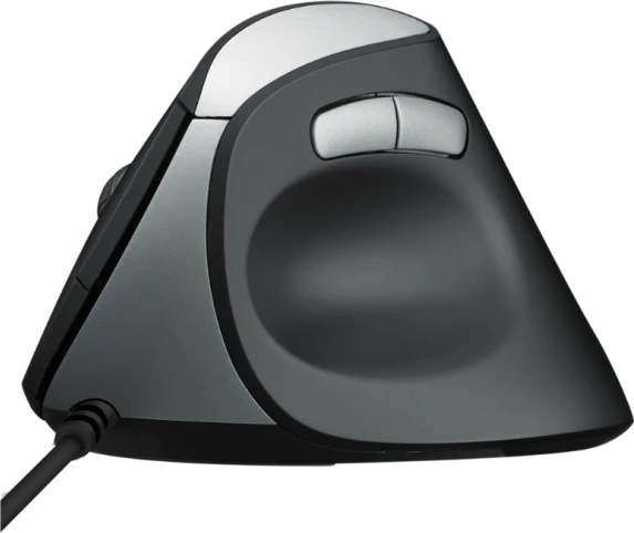 Rapoo EV200 Ergonomic Wired Mouse schwarz/silber, USB