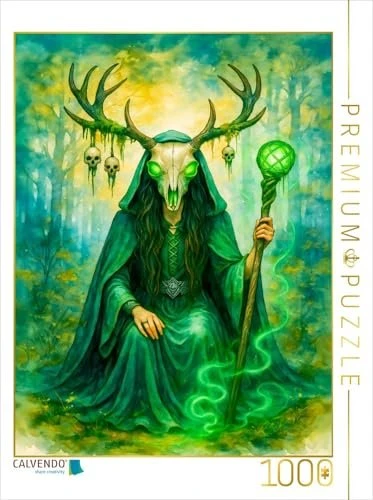 Calvendo Geheimnisvolle keltische Druidin mit Geweih und Kraft