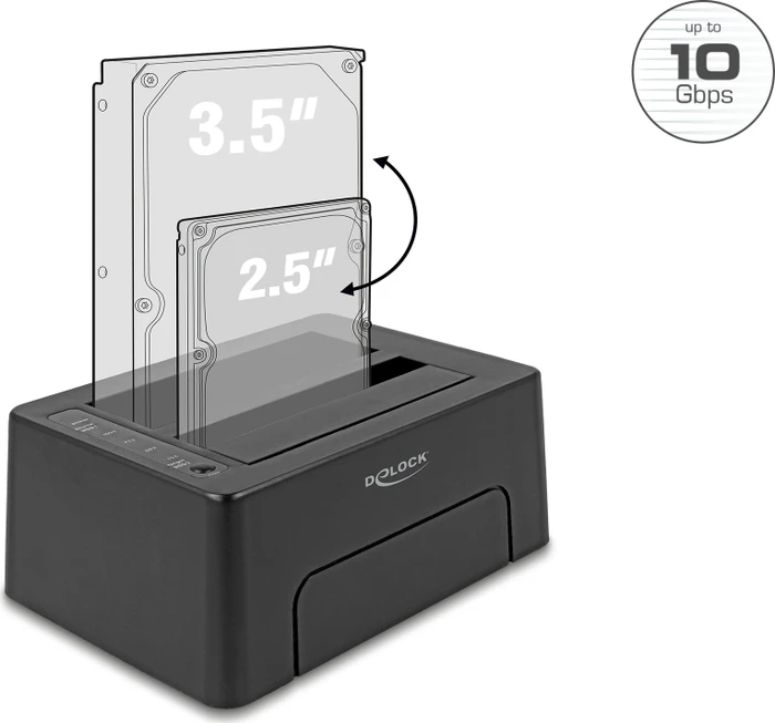 DeLOCK Dockingstation SATA 6Gb/s, USB-C 3.1 (63957)