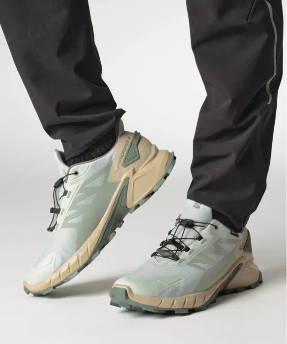 Salomon Supercross 4 GTX metal/white pepper/sedona sage (Herren)