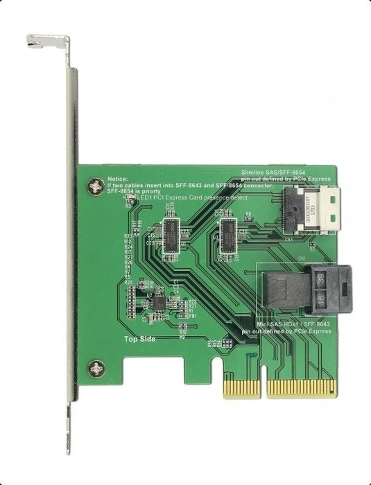 DeLOCK PCIe -> U.2 miniSAS HD, PCIe -> Slim SAS SFF-8654