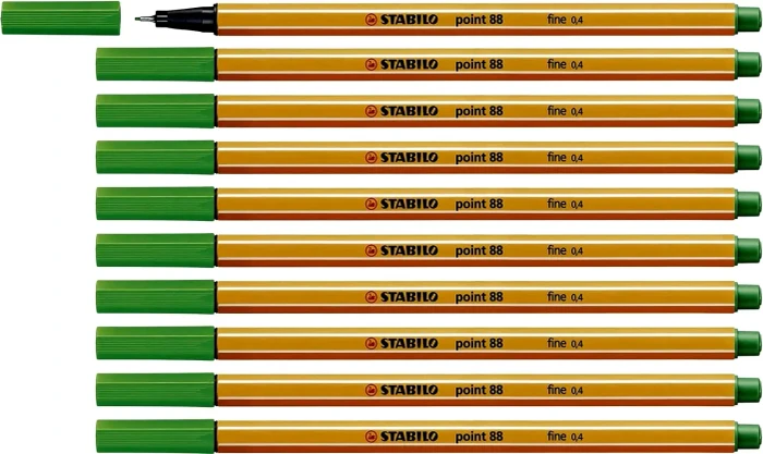 STABILO point 88 grün, 10er-Pack