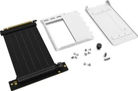 Sharkoon VGCK Vertical Graphics Card Kit 4.0, für Elite Shark CA500/AK-Serie, gewinkelt, PCIe 4.0, 170mm, weiß
