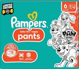 Pampers Baby-Dry pants Gr.6 Paw Patrol Einwegwindel, 14-19kg, 138 Stück