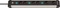 Brennenstuhl Premium-Alu-Line, 6-fach, 3x 2-fach schaltbar, 3m, silber/schwarz Vorschaubild