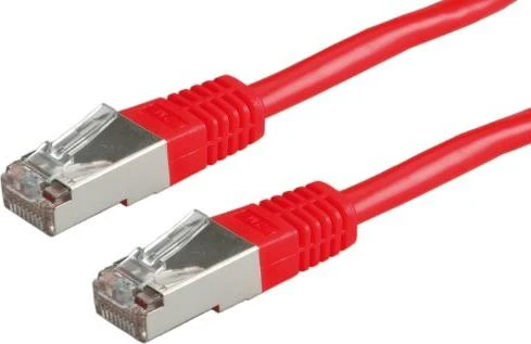 Value Patchkabel, Cat6, S/FTP, RJ-45/RJ-45, 0.5m, rot