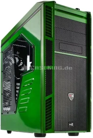 AeroCool XPredator X3 GB Edition grün/schwarz, Acrylfenster