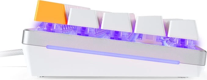 Glorious GMMK 2 Compact, 65%, weiß, LEDs RGB, Glorious Fox Linear, USB, ES