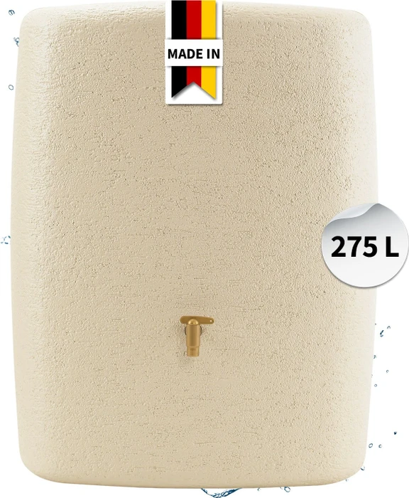 4rain Terra Wandtank-Regenwassertank 275l sandbeige