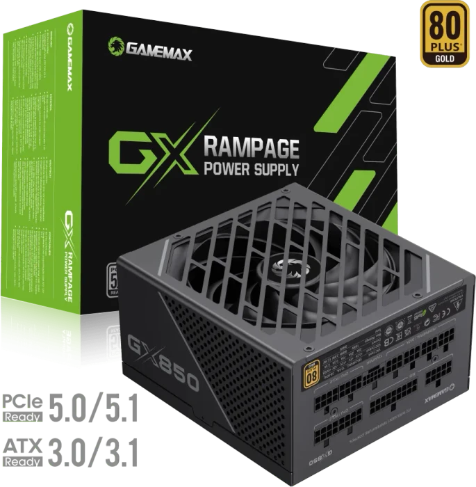 GameMax GX-850 Pro schwarz 850W, ATX 3.0