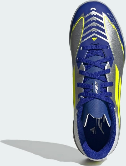 adidas F50 League Messi TF silver metallic/solar yellow/lucid blue (Junior)
