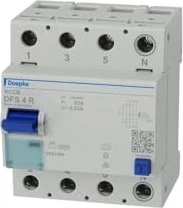 Doepke Fehlerstromschutzschalter DFS 4 063-4/0,30-A R