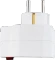 REV Ritter Adapterstecker mit Schalter, 3-fach, 2x Euro, 1x Schuko, weiß Vorschaubild
