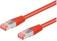 goobay Patchkabel, Cat6, S/FTP, RJ-45/RJ-45, 1.5m, rot