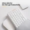 Lofree Flow84, Silver, LEDs weiß, Kailh LOW PROFILE Ghost, USB/Bluetooth, US Vorschaubild