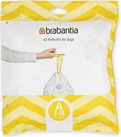 Brabantia PerfectFit Müllbeutel Typ A 3-5l, 40 Stück