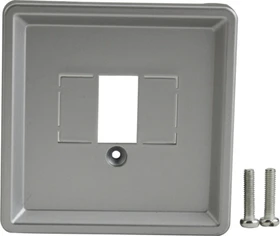 uniTEC MONTREAL Serie 503 Abdeckung für TAE-Anschlussdose, silber