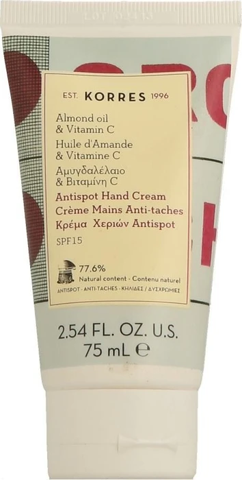 Korres Almond Oil & Vitamin C Anti-Spot Handcreme LSF15, 75ml