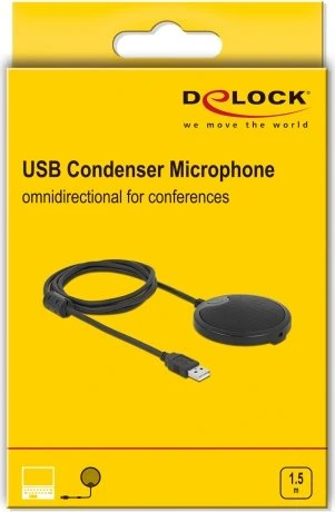 DeLOCK USB Kondensator Mikrofon für Konferenzen