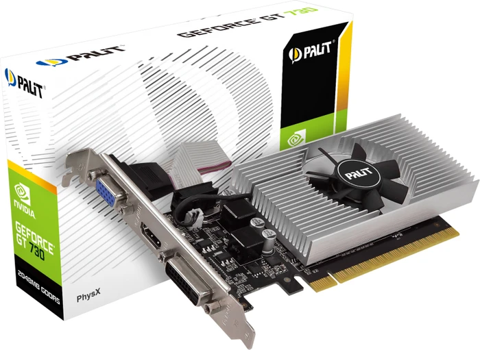 Palit GeForce GT 730, 2GB GDDR5, VGA, DVI, HDMI