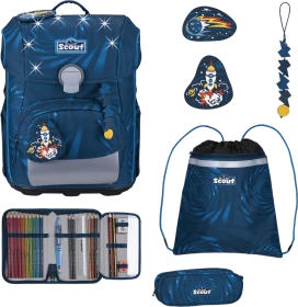 Scout Neo Exklusiv LED Rocket Rider Schultaschen-Set, 4-tlg.