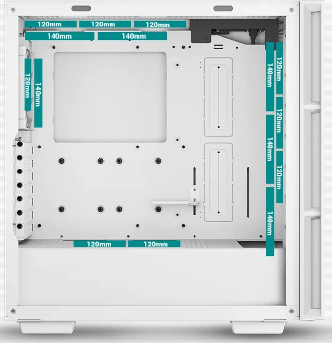 DeepCool CH560 WH, weiß, Glasfenster