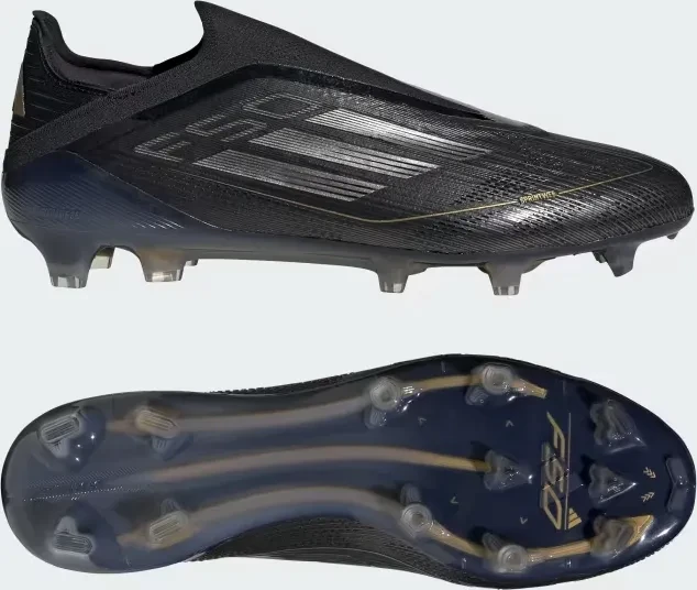 adidas F50 Elite Laceless FG core black/iron metallic/gold metallic