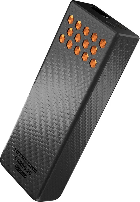 Nitecore Powerbank CARBO20 20000mAh schwarz/orange