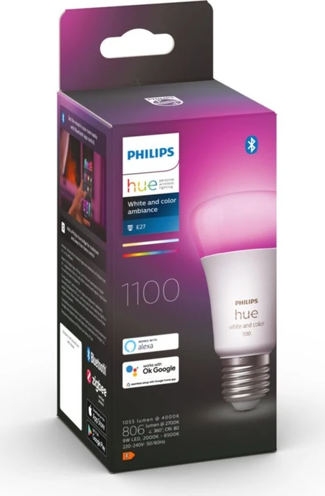Philips Hue White and Color Ambiance 1100 LED-Bulb E27 9W