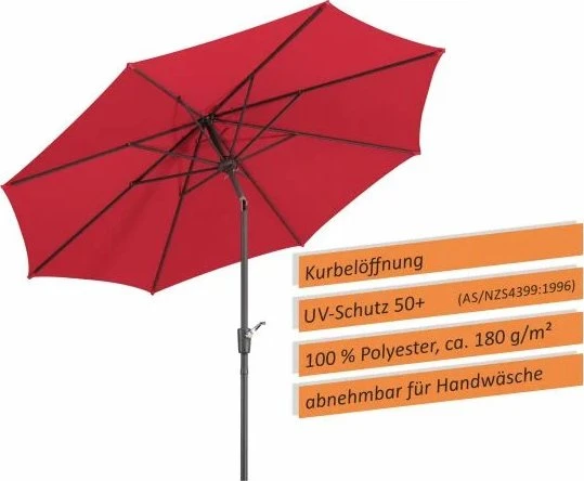 Schneider Harlem Sonnenschirm 270cm rot