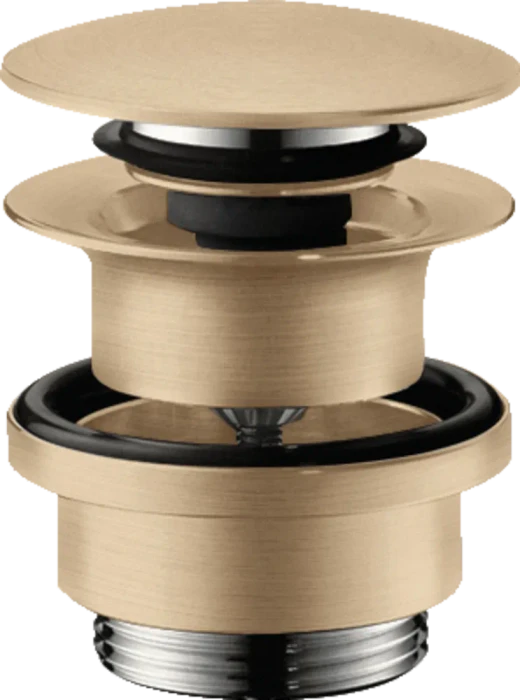 Hansgrohe Ablaufgarnitur Push-Open für Waschtisch und Bidet, brushed bronze