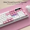 Redragon Terraflare K762 Pro Wireless, White & Pink, LEDs RGB, Mint Mambo, USB/Bluetooth, US Vorschaubild