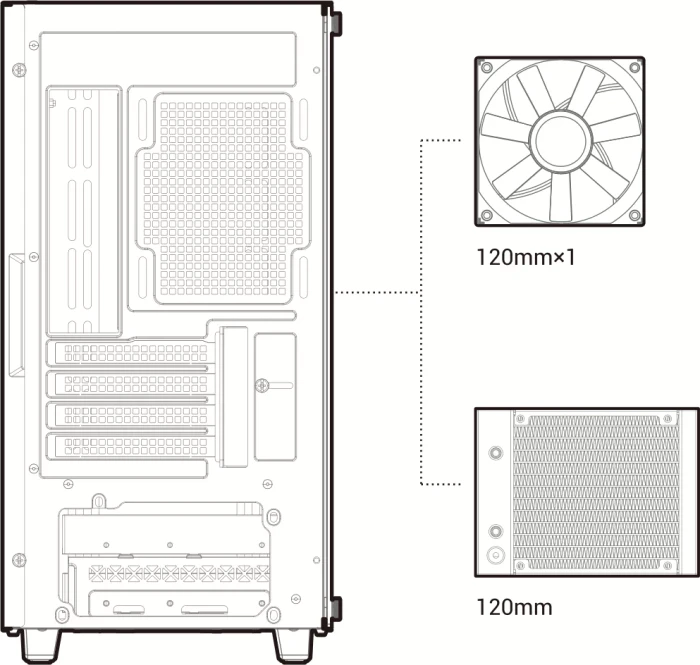 DeepCool CC360 ARGB, weiß, Glasfenster