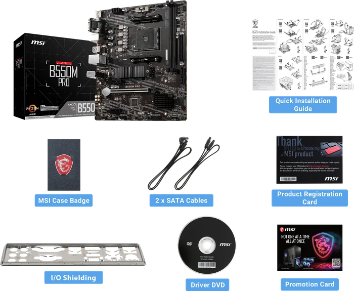 MSI B550M Pro (AMD AM4)