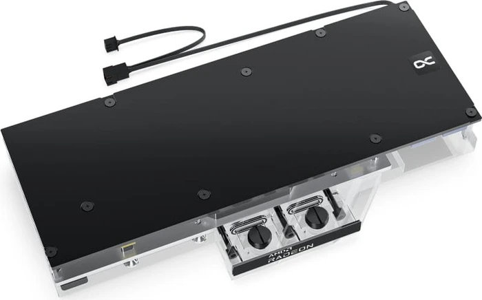 Alphacool Eisblock Aurora Acryl AMD Radeon RX 7800XT Reference mit Backplate