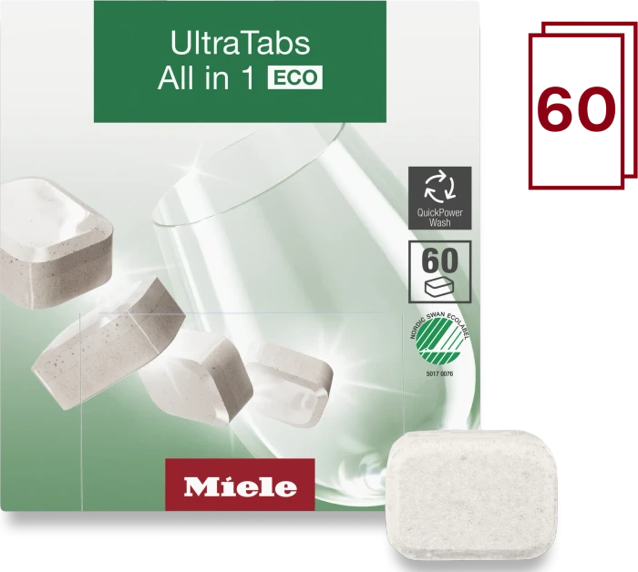 Miele GS CL 0602 T E UltraTabs All in 1 ECO Geschirrspültabs, 60 Stück